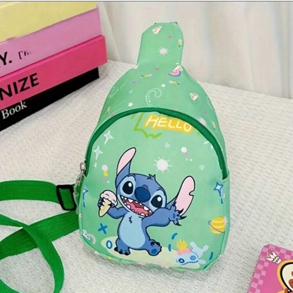 Mini Stitch Sling Backpack -Only Green left - Picture 2 of 5